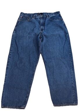 GAP Men's Baggy Jeans- Dark Wash Indigo Size 36x32